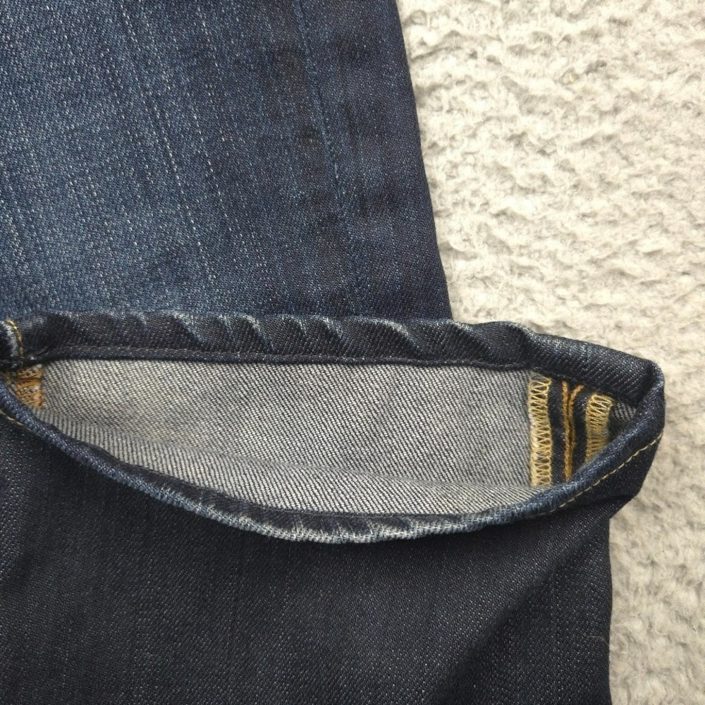 Lucky Brand Dean Jeans Mens 36x27 Dark Wash Straight Stretch Denim 34x32 - Picture 9 of 15
